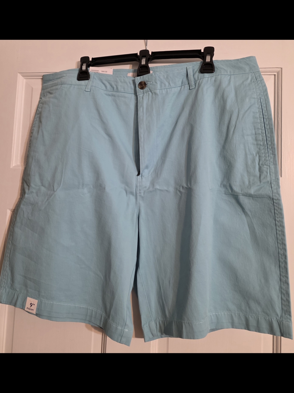 Saddlebred Light Blue Men's Flat Front Shorts